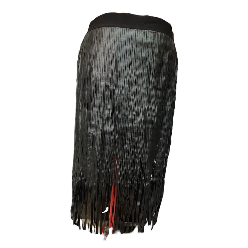 Nordstrom Trouvé midi length fringe skirt Large - Picture 2 of 11